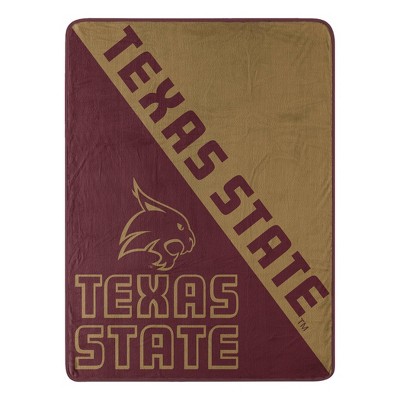 NCAA Texas State Bobcats 46"x60" Micro Fleece Throw Blanket