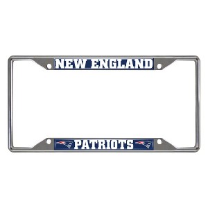 NFL New England Patriots Stainless Steel License Plate Frame - 1 of 3