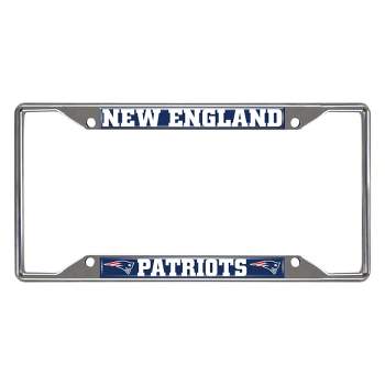 NFL New England Patriots Stainless Steel License Plate Frame