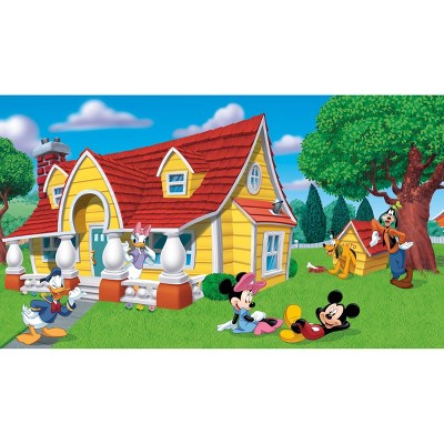 6'x10.5' Mickey and Friends Chair Rail Prepasted Mural Ultra Strippable - RoomMates