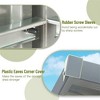 5'x3' Outdoor Storage Shed With 16 Air Vents, Key Lock, Leak Proof Roof Galvanized Steel Storage Cabinet, Anti Corrosive Metal Garden Shed For Lawn - 3 of 4