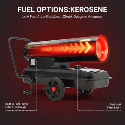 Garvee Kerosene/Diesel  Indoor/Outdoor Heater with Thermostat Temperature Control,  for Home, Jobsite, Garage, Construction Site and Farm,