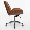 Lycvki Solid Wood Genuine Leather Executive Office Chair - 3 of 4