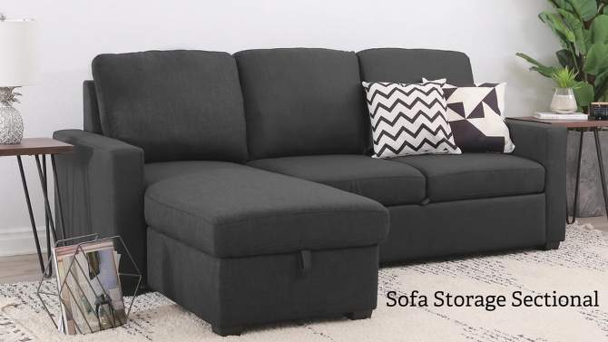 William Storage Sofa Bed Sectional - Abbyson Living, 2 of 14, play video