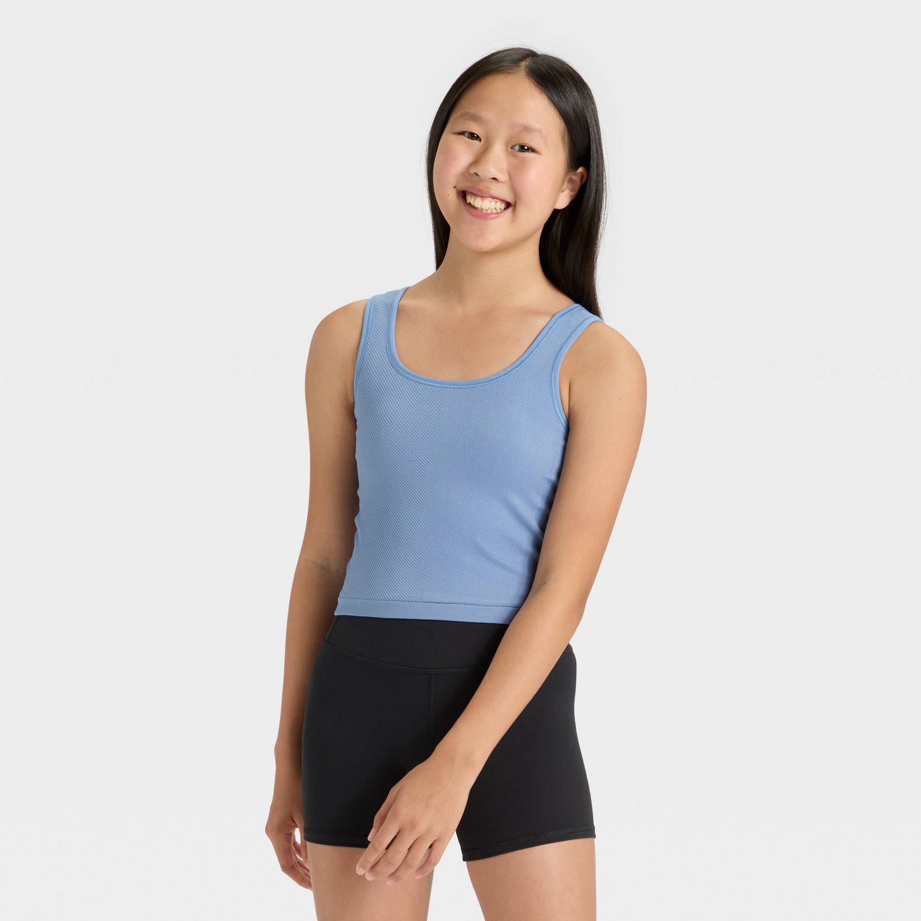 Girls' Seamless Crop Tank Top - All In Motion™
