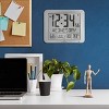 Marathon Slim Atomic Sleek And Stylish Wall Clock with Full Calendar Display, Temperature & Humidity - 4 of 4