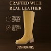 CUSHIONAIRE Sawyer Genuine Leather Tall Chunky Heel Womens Boots - Pull On Casual Knee High Boots for Women - 3 of 4