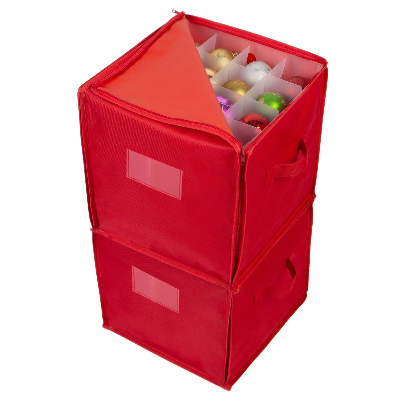 Ornament Storage Organizer with Drawer Divider 64ct - Simplify, 4 of 5