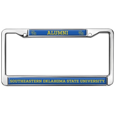 Southeastern Oklahoma State University Alumni Full Size Standard License Plate Metal Frame
