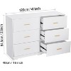 Acekool 6 Drawer Dresser, Modern Chest with Metal Handles, Wooden TV Stand & Storage Organizer for Bedroom, Living Room - 2 of 4