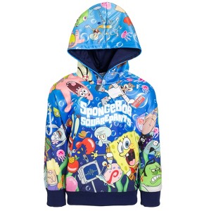 SpongeBob SquarePants Plankton Squidward SpongeBob SquarePants Fleece Pullover Hoodie Little Kid to Big Kid - 1 of 4