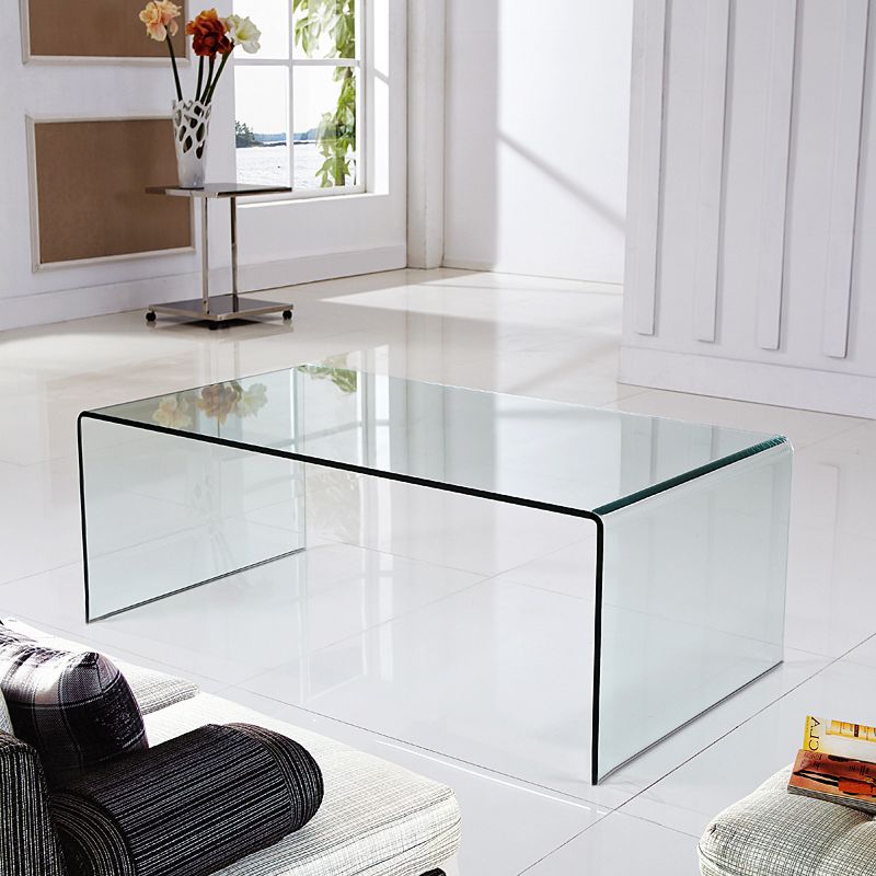 Tangkula Tempered Glass Coffee Table Accent Cocktail Side Table Living Room Furniture, 4 of 8
