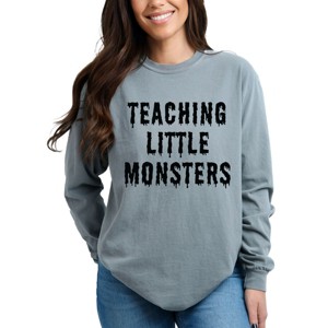 Simply Sage Market Teaching Little Monsters Garment Dyed Long Sleeve - 1 of 4