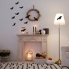 Northlight 6" Matte White and Gold Autumn Leaves Flameless Glass Candle Holder - 4 of 4