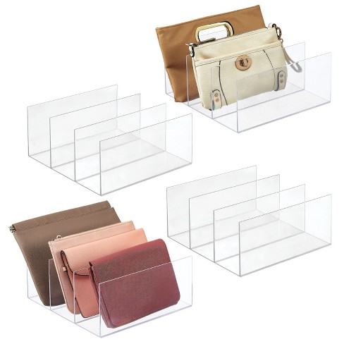 Purse Storage Organizer For Closet, Clear Acrylic Display Box For ,  Stackable Bag Organizer With Ma