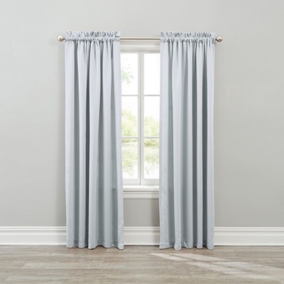 BrylaneHome BH Studio Room-Darkening Rod-Pocket Panel