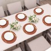 REGALWOVEN Faux Leather Heat Resistant Waterproof Wipeable Place Mats 6 Pcs - 2 of 4