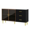 LOVMOR 47/60inch Sideboard Storage Buffet Cabinet Coffee Bar Cabinets for Living Room, Kitchen, Hallway - 2 of 4