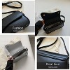 Shoulder Bag for Women Y2K Trendy Purse Vegan Leather Hobo Handbags Clutch Saddle Bag with 2 Removable Strap - 3 of 4