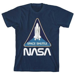 NASA Space Shuttle Launch Youth Boys Navy Blue Graphic T-Shirt - 1 of 2