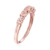 Ross-Simons 0.50 ct. t.w. Morganite Ring With Diamond Accents in 18kt Rose Gold Over Sterling - 3 of 4