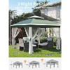 11x11 Pop Up Canopy Tent with Mosquito Netting, Outdoor Canopy Shelter Gazebo Easy Setup, Water & UV Resistant for Garden, Party, Outdoor - 3 of 4