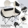 Gulches Oversized Outdoor Camping Recliner Chair - Heavy Duty Folding Design with Armrests, Cup Holder & Carrying Bag - 3 of 4