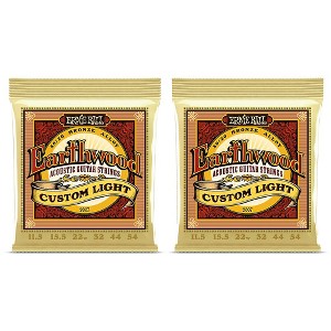 Ernie Ball 2007 Earthwood 80/20 Custom Light Acoustic Strings 2-Pack - 1 of 3
