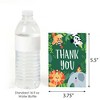 Big Dot of Happiness Jungle Party Animals - Safari Zoo Animal Birthday Party or Baby Shower Thank You Cards (8 count) - 3 of 4
