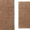 Knightsbridge Stylish And Comfortable All Season Traditional New Tile Design Cotton Bath Rug 24" X 40" Natural - 4 of 4