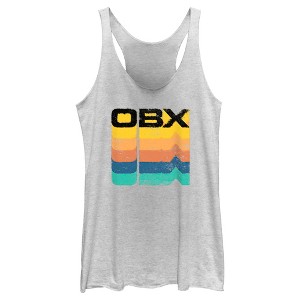 Women's Outer Banks Retro Logo Racerback Tank Top - 1 of 4