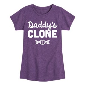 Girls' - Instant Message - Daddy's Clone Fitted Short Sleeve Graphic T-Shirt - 1 of 4