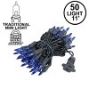 Novelty Lights 50 Light Incandescent Mini Christmas String Lights Black Wire 11 Feet - 4 of 4