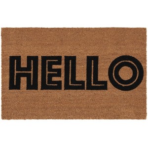 Hello Coir DMTS242 Hand Tufted Indoor/Outdoor Door Mat - Natural - 1'-11" x 3' - Safavieh - 1 of 2