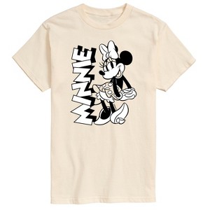 Men's - Disney - Minnie Black and White Animation Short Sleeve Graphic T-Shirt - 1 of 4