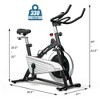 Costway 30Lbs Magnetic Stationary Training Bike Stationary Belt Drive Bicycle - 2 of 4