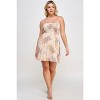 Slickblue Plus Size Floral Maxi Dress, Tie Back Detail, Lightweight Rayon, Casual Summer Style, Pink, Size 1XL-3XL - 3 of 4
