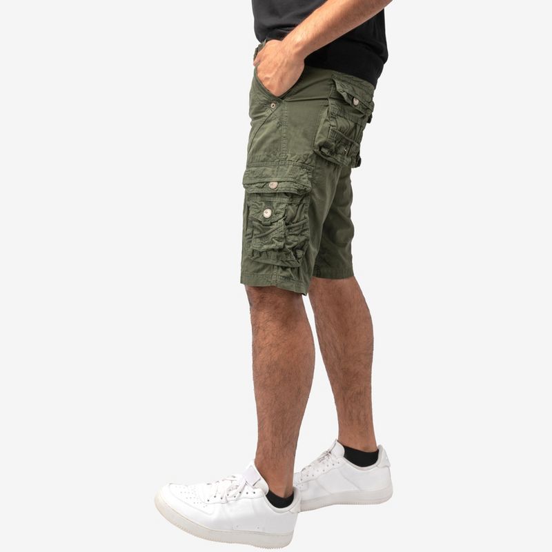X RAY Men's Belted 12.5" Inseam Knee Length Cargo Shorts (Big & Tall), 4 of 7