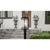 McAlister 1-Light Earth Black Outdoor Post Lantern - 3 of 4