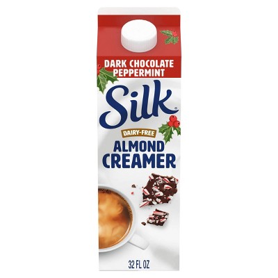 Silk Dark Chocolate Peppermint Dairy-Free Almond Creamer - 1qt