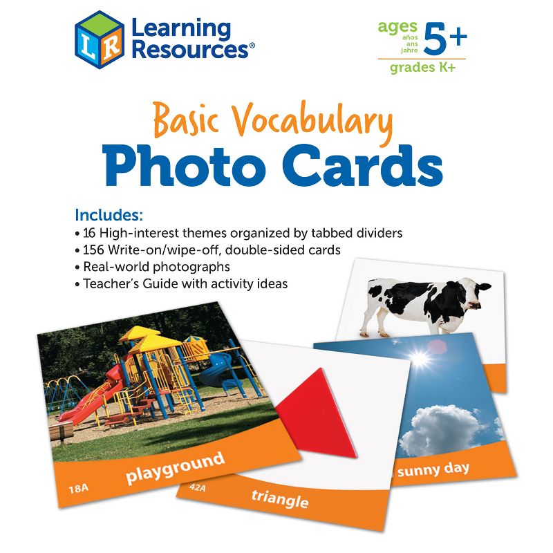 Learning Resources Basic Vocabulary Photo Cards, Ages 5+, 4 of 6