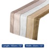Unique Bargains Durable Material Easy to Clean Striped Retro Cotton Linen Table Runner 72" x 13" 1 Pc - 2 of 4