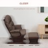 Button-Tufted High Wingback Accent Chair with Rounded Cushioned Armrests and Thick Padded Seat, Solid Wood Frame - 4 of 4