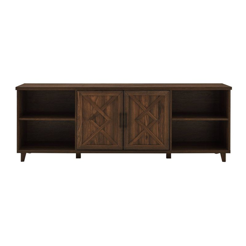 Whitton Modern Transitional Geometric 2 Door TV Stand for TVs up to 80" - Saracina Home, 1 of 12