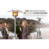 Fire Sense Pro Series Patio Heater with Wheels 50,000 BTU Output Electronic Ignition System Portable Outdoor Propane Heater - Stainless Steel - 3 of 4
