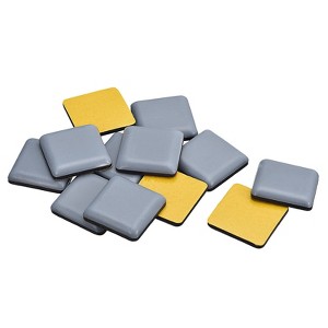 Unique Bargains Self-adhesive Square Chair Leg Protectors for Carpet Hardwood Floors - 1 of 4