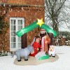 Syemin Inflatable Holiday Decorations 6ft Christmas Inflatable Decoration Inflatable Nativity Garden Jesus Decoration, Green, 78.74"*37.4"*65.35" - 2 of 4