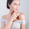 Wedding Band Ring for Women or Men Stainless Steel Crystal Ginger Lyne Collection - 4 of 4