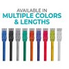 Monoprice Cat6 Ethernet Patch Cable - 2 Feet - Blue (12 Pack) Snagless RJ45, 550MHz, UTP, Pure Bare Copper Wire, 24AWG - FLEXboot Series - 3 of 4