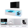 INFURNIC TV Stands and Consoles Gaming TV Stand Entertainment Center with Controller Hooks and Hidden Storage Cabinet, White, 44"*14"*5" - 4 of 4